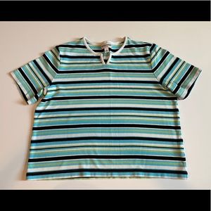 Breckinridge Petite Striped Blouse